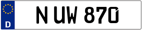Trailer License Plate